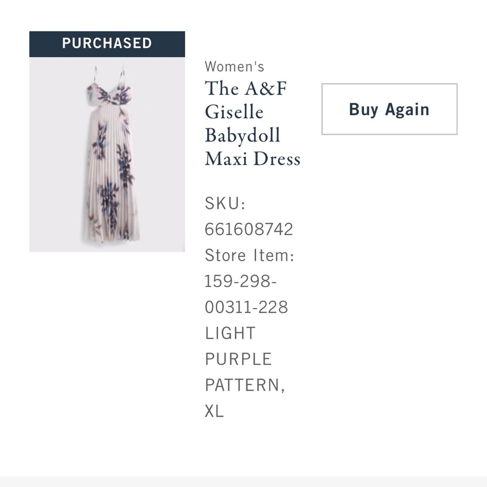 Abercrombie & Fitch Giselle Babydoll Maxi Dress - Picture 5 of 5